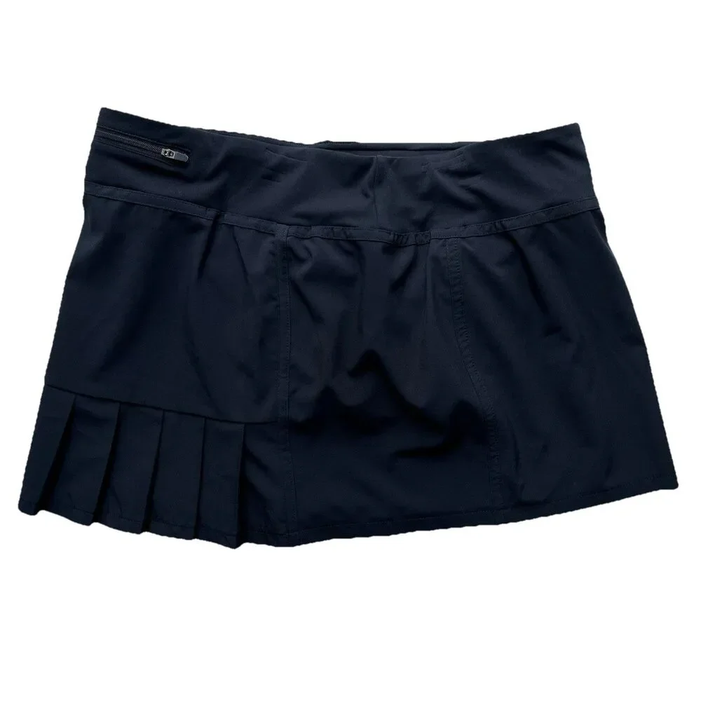 Fabletics Athletic Skirt Built In Shorts Stretch Lightweight Tennis Golf Skort L